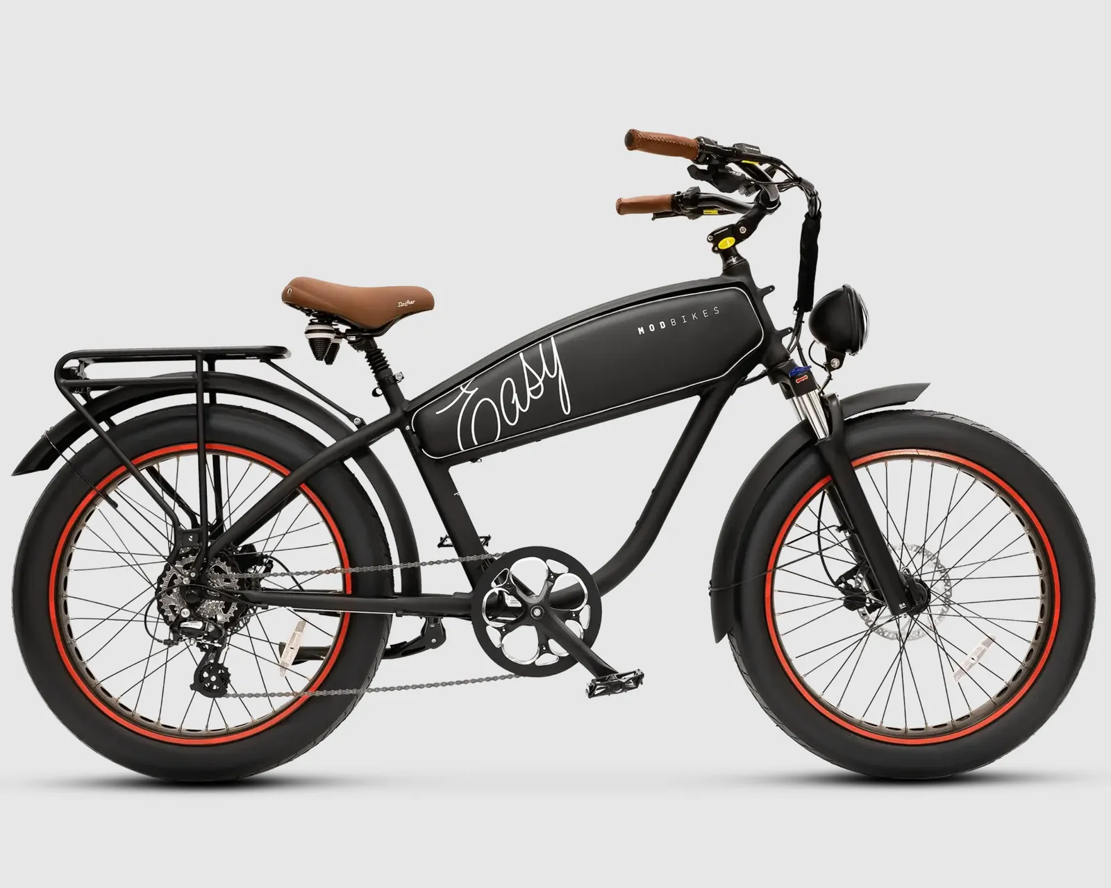 MOD Easy 3 electric bike in charcoal, side profile